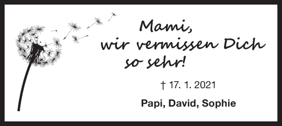 Traueranzeige von Wir vermissen Dich  von Bietigheimer Zeitung